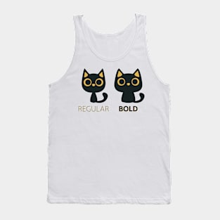 Regular Bold Cat Tank Top